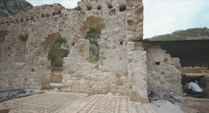 Ancient Bathhouse Unearthed in Olympos