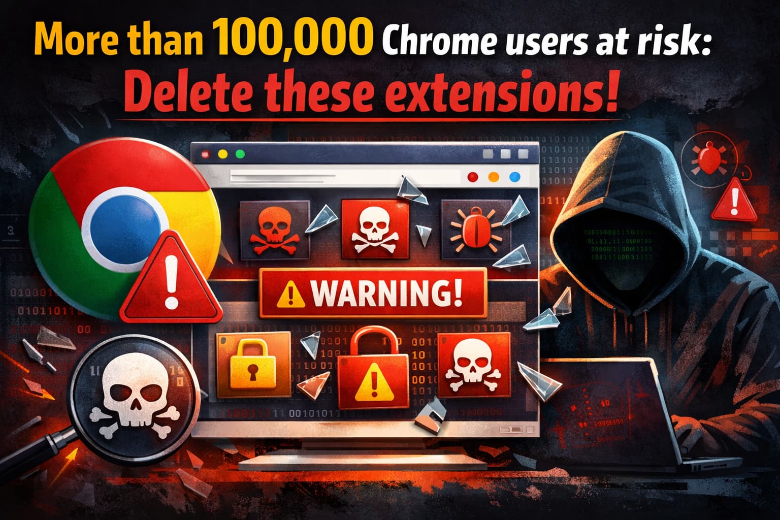 More than 100,000 Chrome users at risk Delete these extensions!