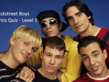 Backstreet Boys Lyrics Quiz - Level 1