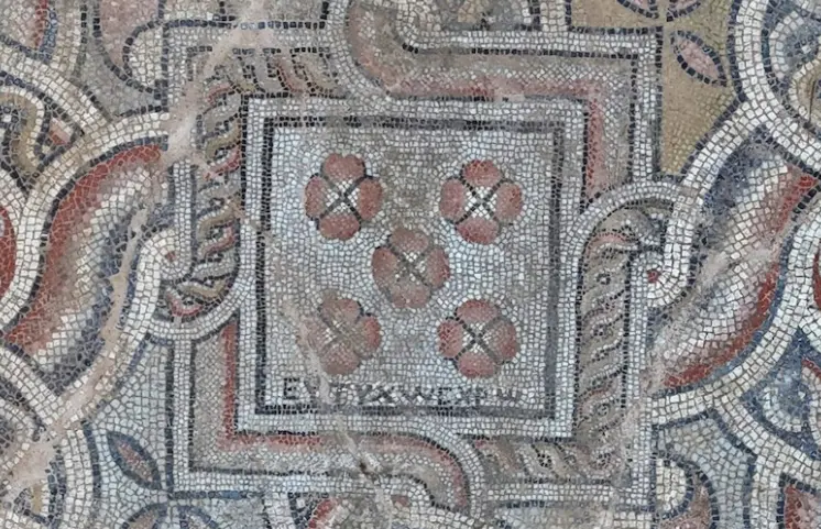 Antalya Mosaic Discovery Reveals ‘Let the Jealous Burst’ Inscription